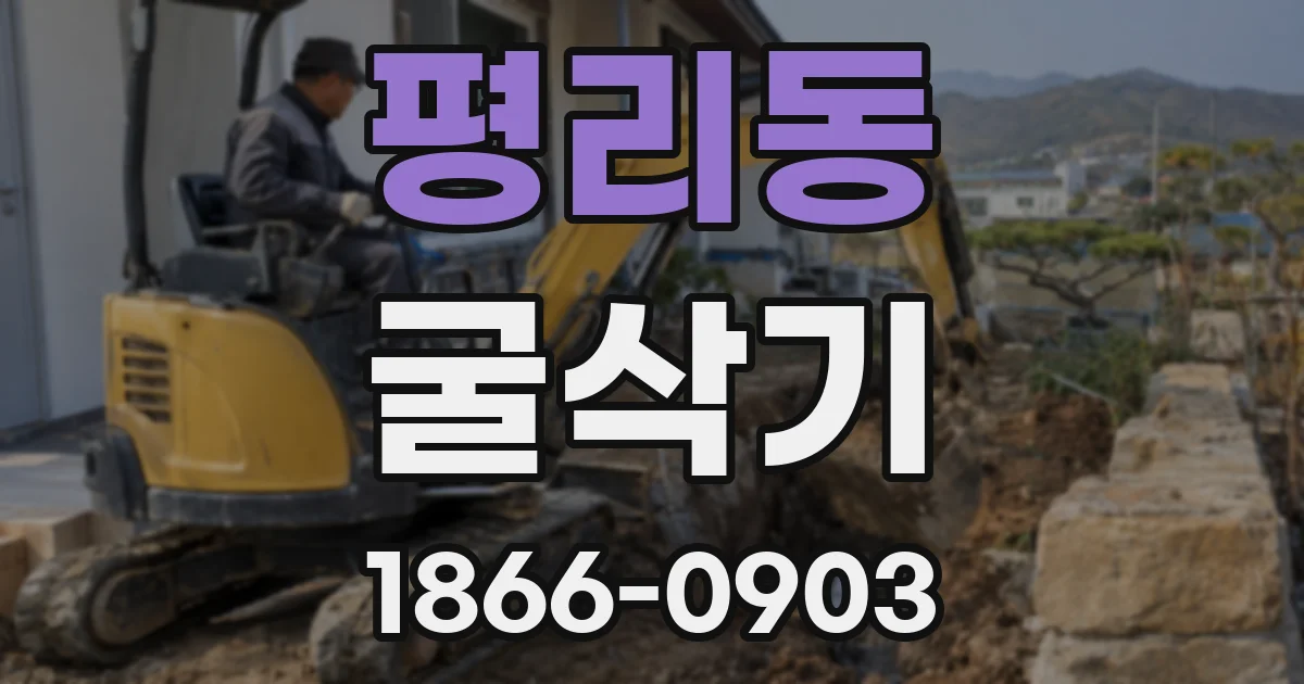 평리동 굴삭기