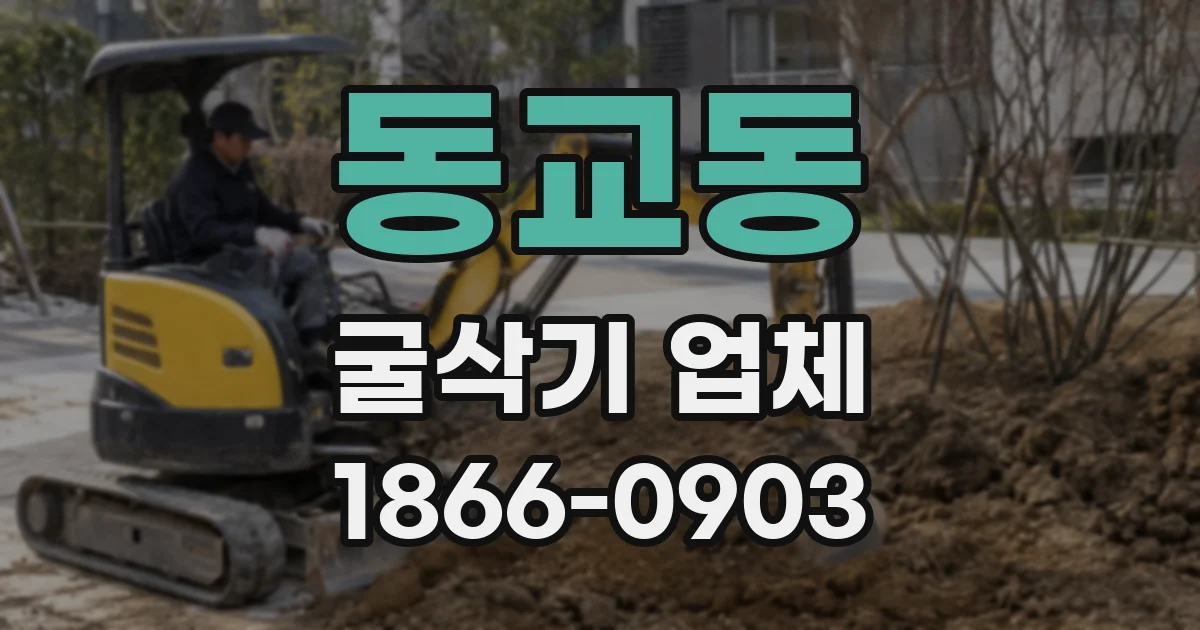 동교동 굴삭기 업체