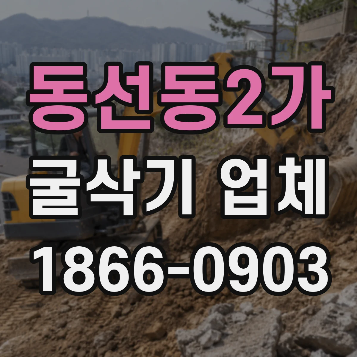 동선동2가 굴삭기 업체