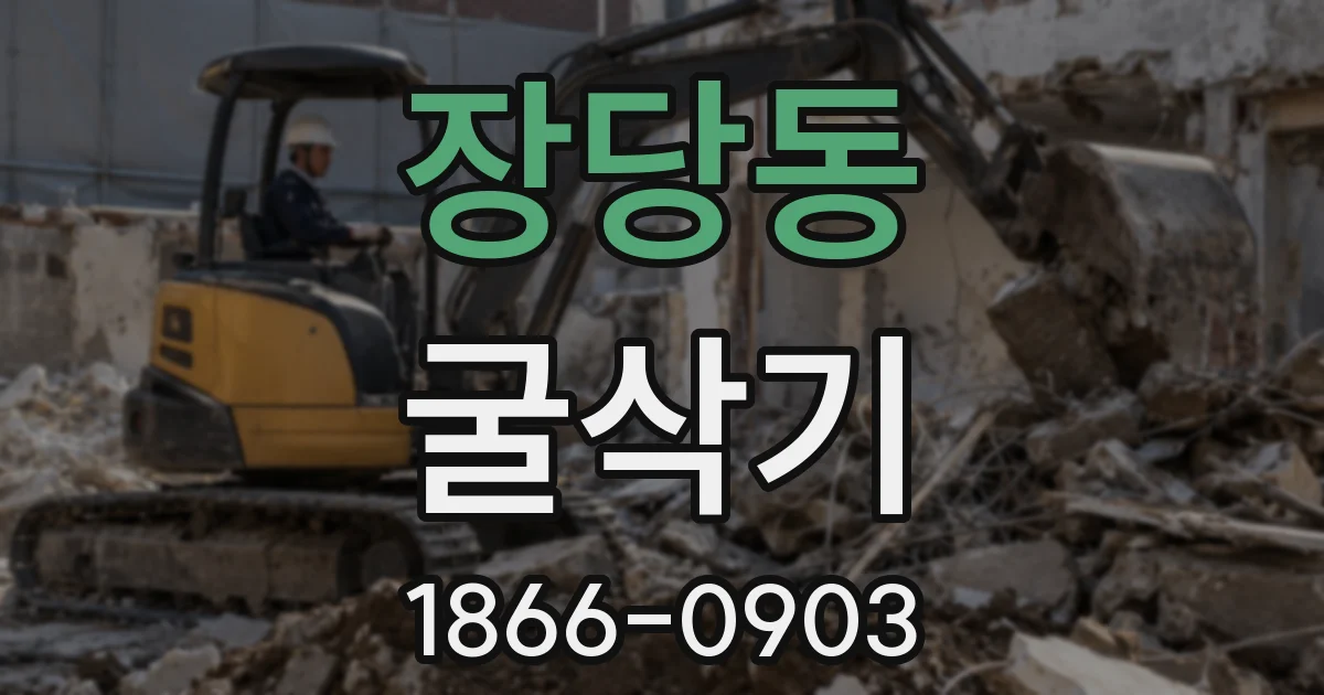 장당동 굴삭기