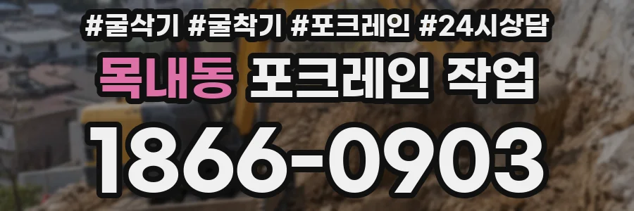 목내동 포크레인 작업