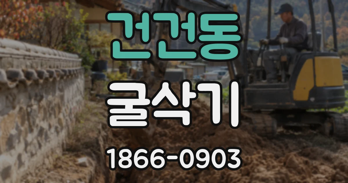 건건동 굴삭기