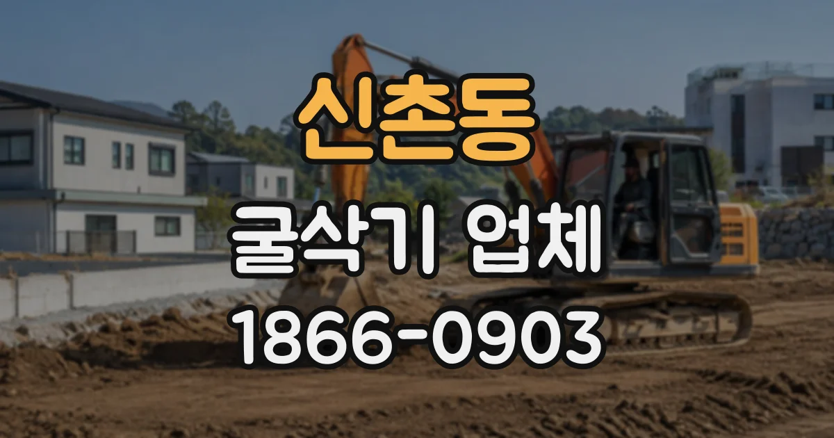 신촌동 굴삭기업체