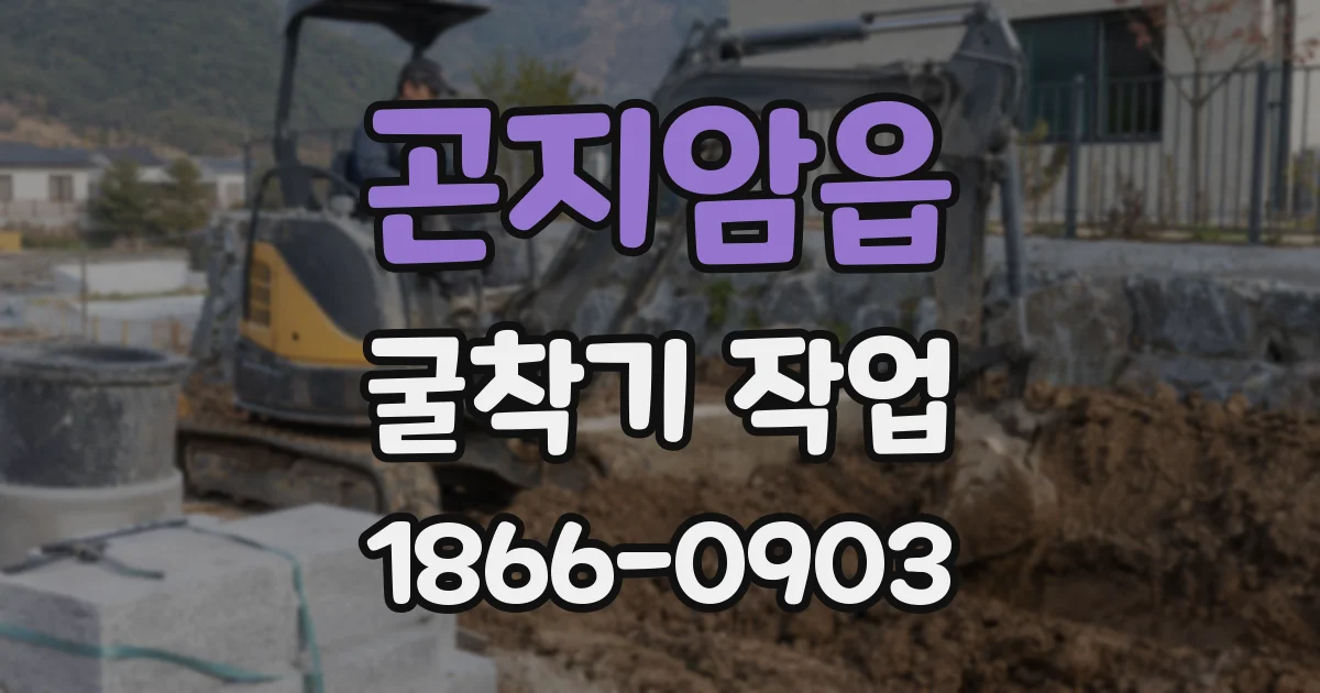곤지암읍 굴착기 작업