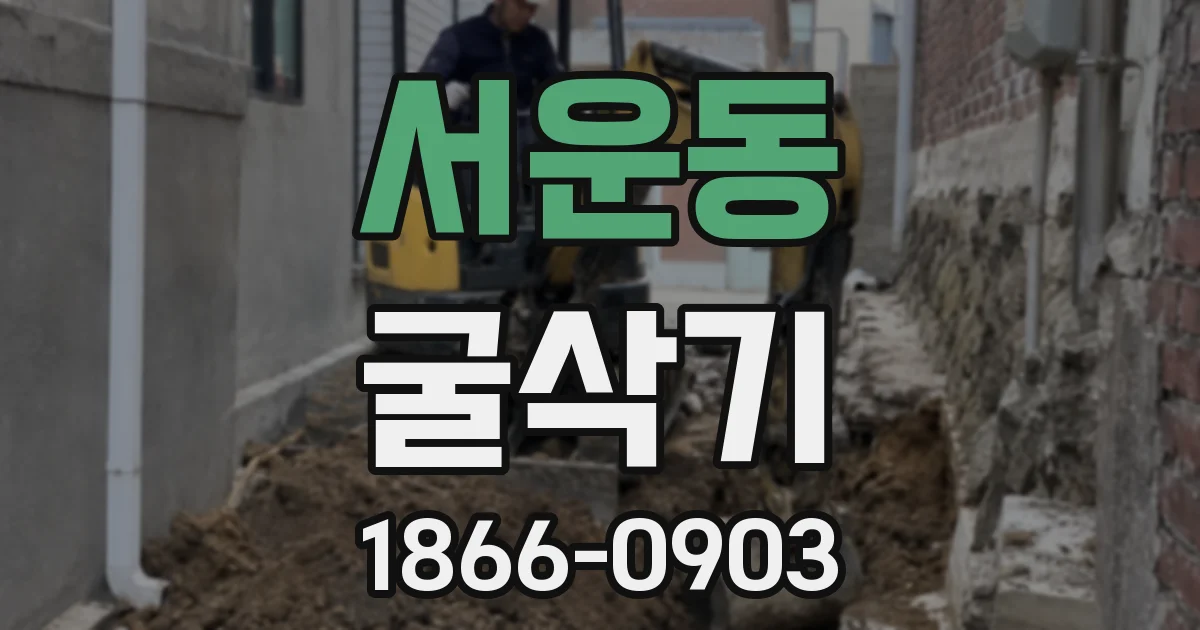 서운동 굴삭기
