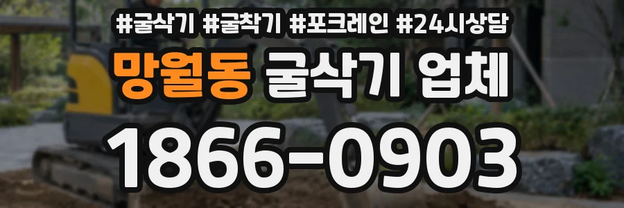 망월동 굴삭기 업체