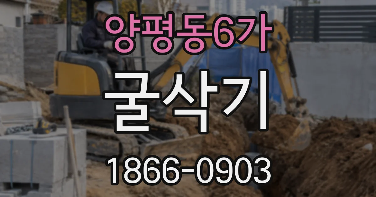 양평동6가 굴삭기