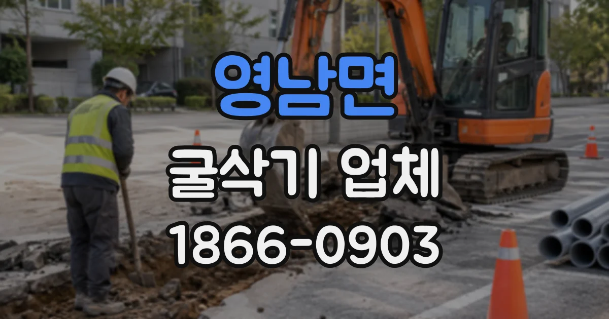영남면 굴삭기업체