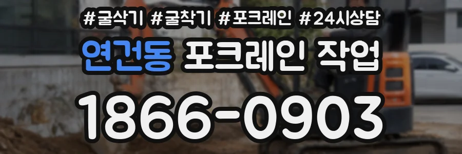 연건동 포크레인 작업