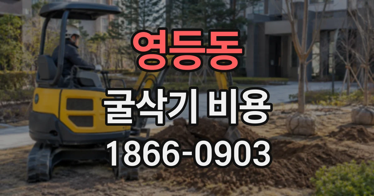 영등동 굴삭기비용