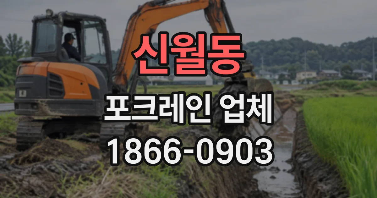 신월동 포크레인업체