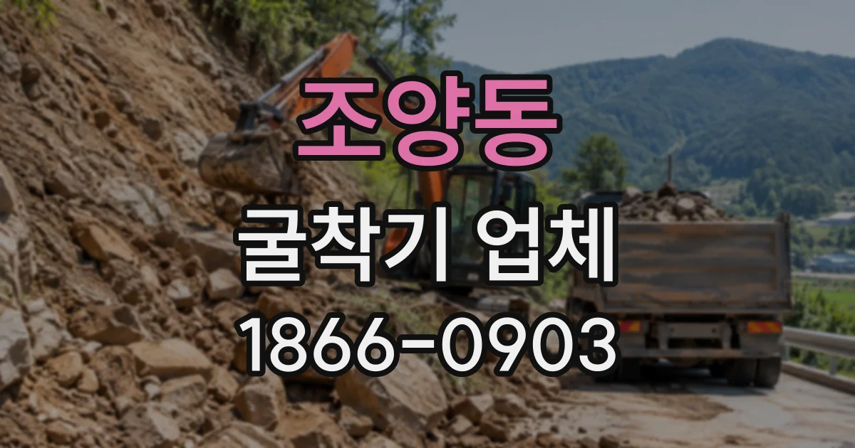 조양동 굴착기업체