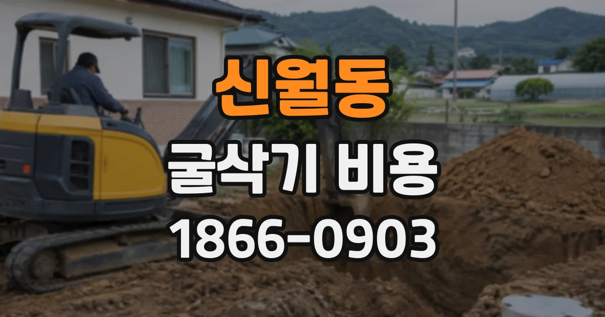 신월동 굴삭기비용