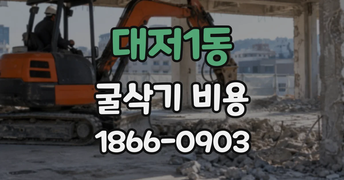 대저1동 굴삭기비용