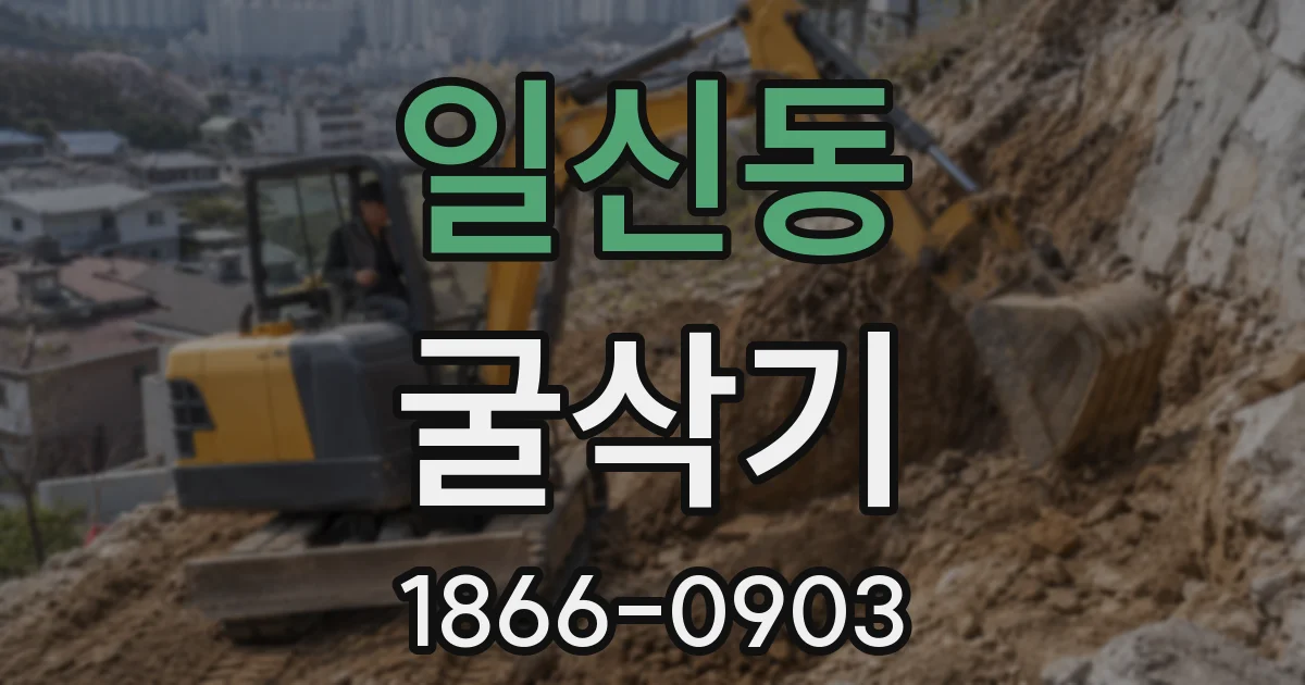 일신동 굴삭기