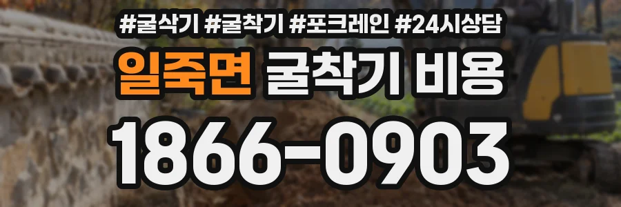 일죽면 굴착기 비용