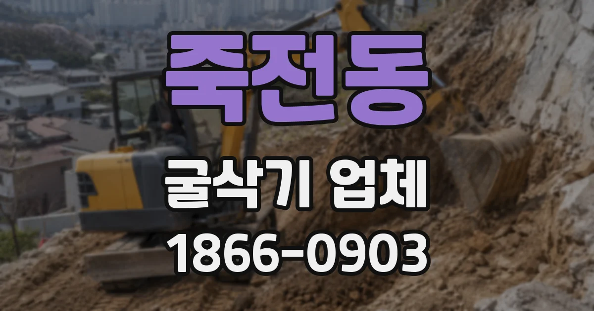 죽전동 굴삭기 업체