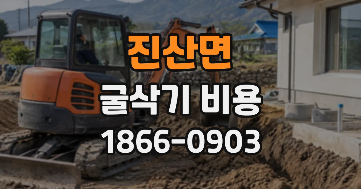 진산면 굴삭기비용