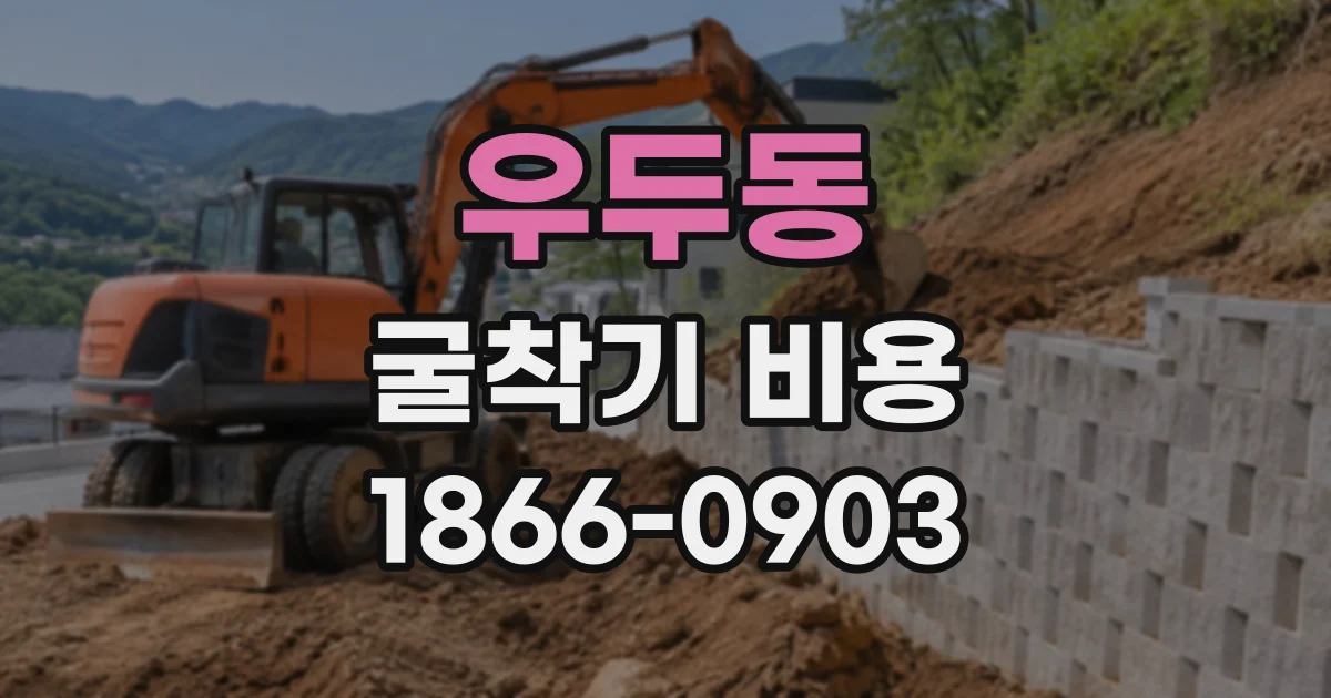 우두동 굴착기비용