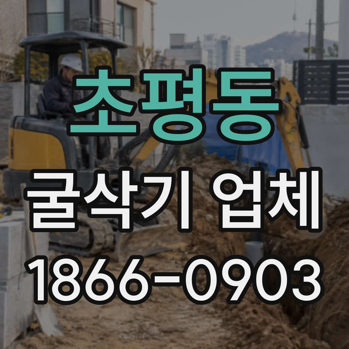 초평동 굴삭기 업체