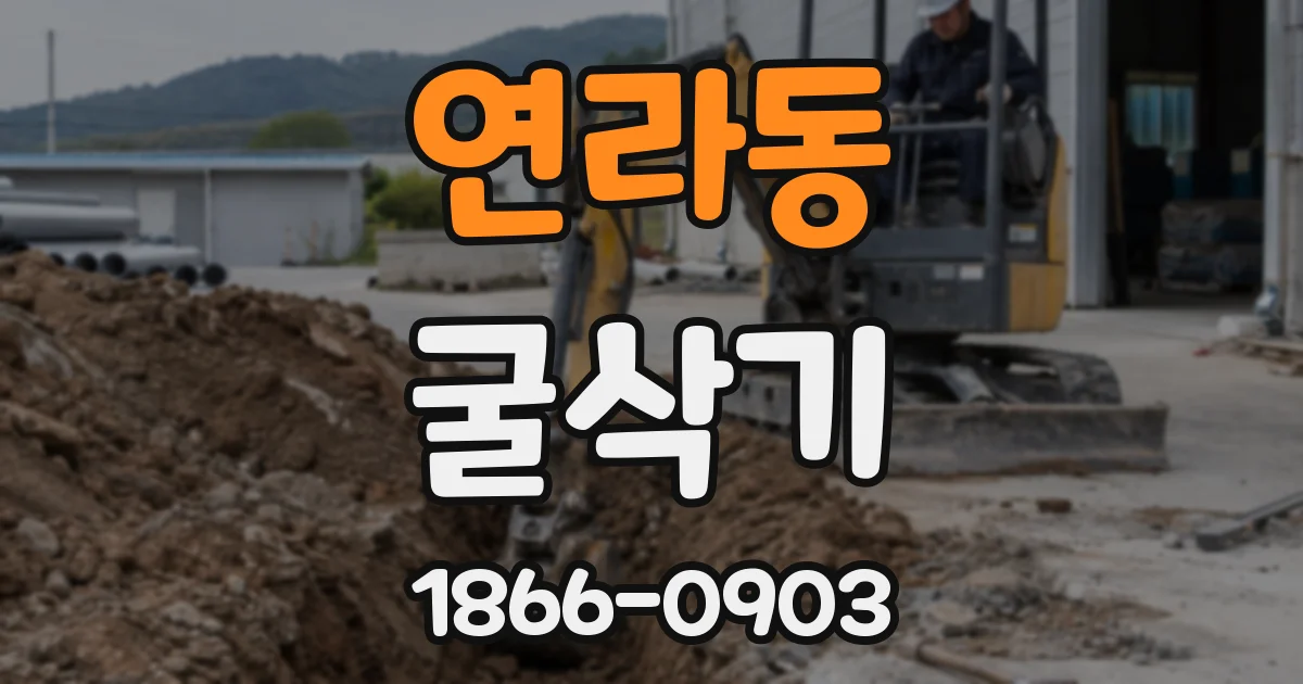 연라동 굴삭기