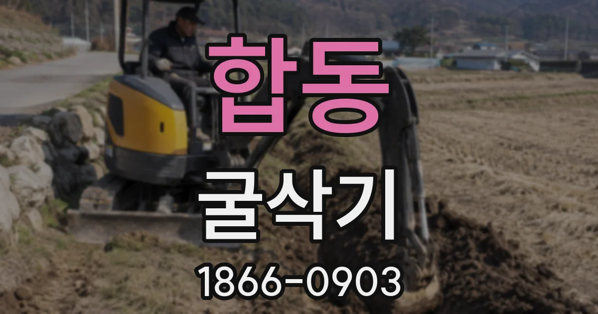 합동 굴삭기