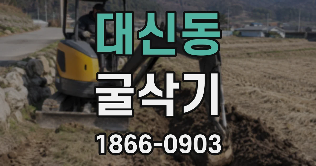 대신동 굴삭기