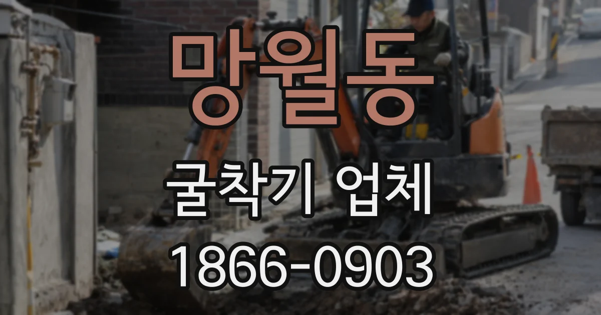 망월동 굴착기 업체
