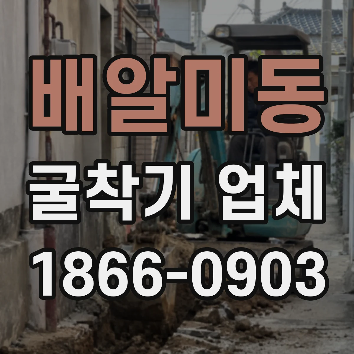 배알미동 굴착기 업체