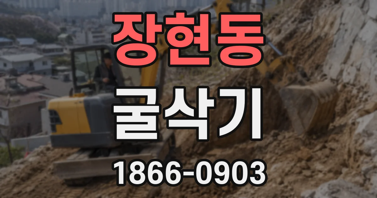 장현동 굴삭기