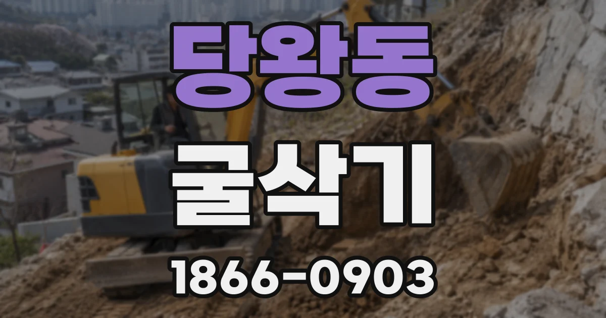 당왕동 굴삭기
