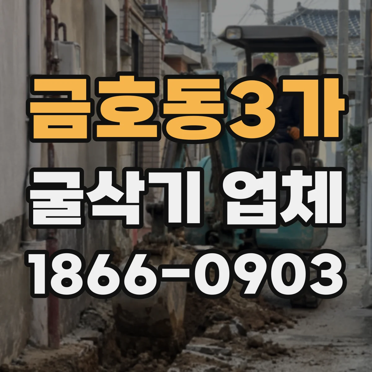 금호동3가 굴삭기 업체