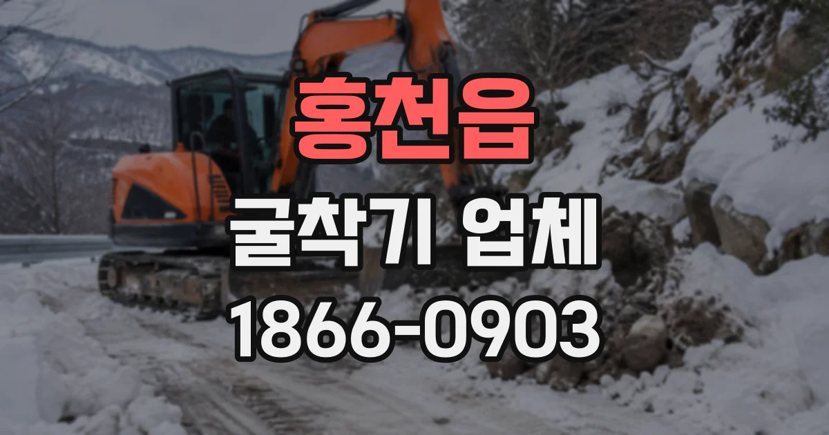 홍천읍 굴착기업체