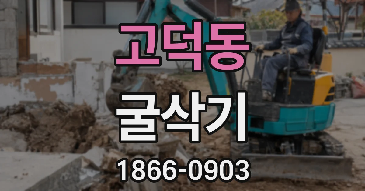 고덕동 굴삭기