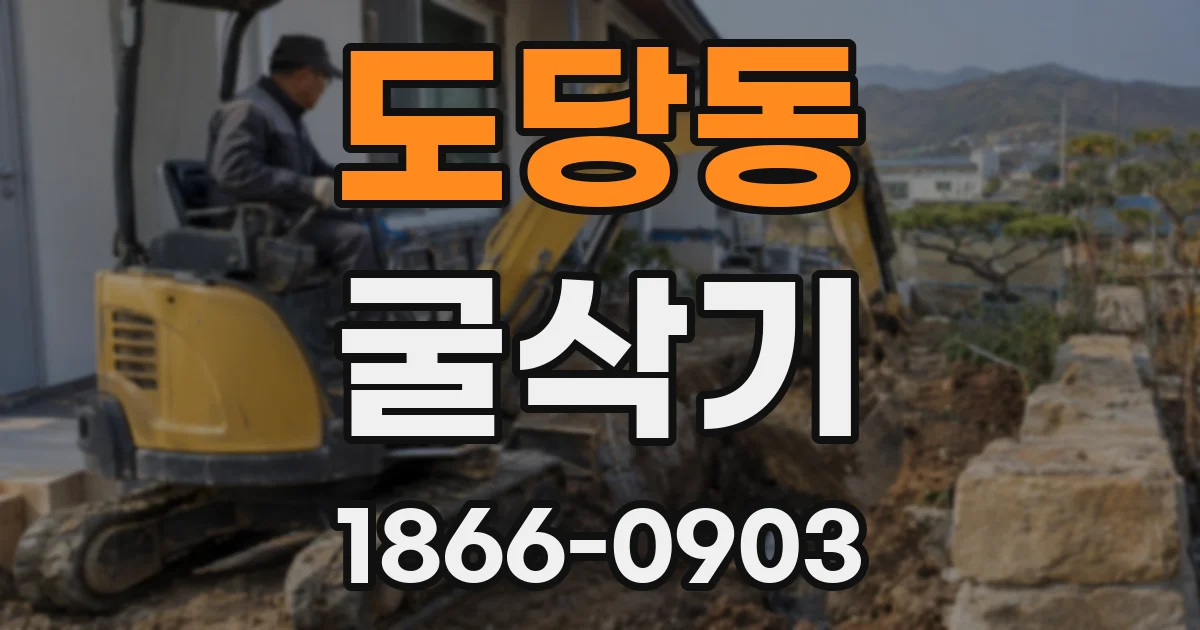 도당동 굴삭기