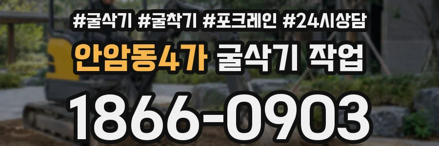 안암동4가 굴삭기 작업