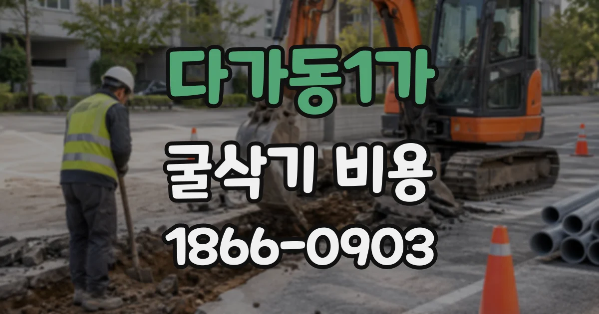 다가동1가 굴삭기비용