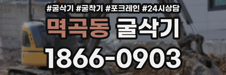 멱곡동 굴삭기