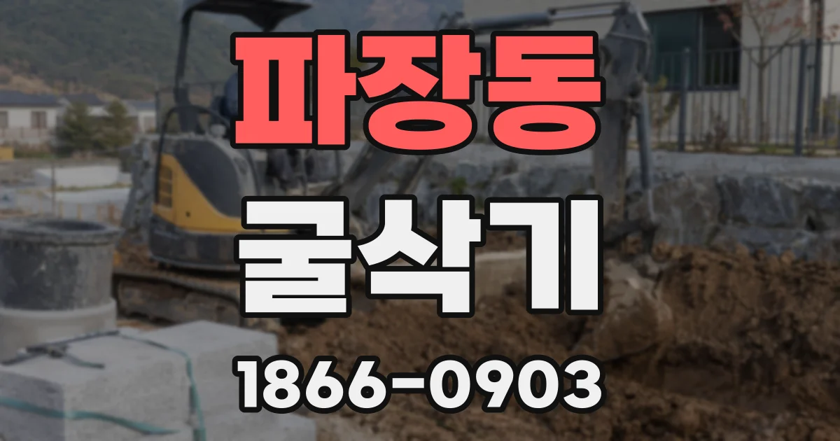 파장동 굴삭기
