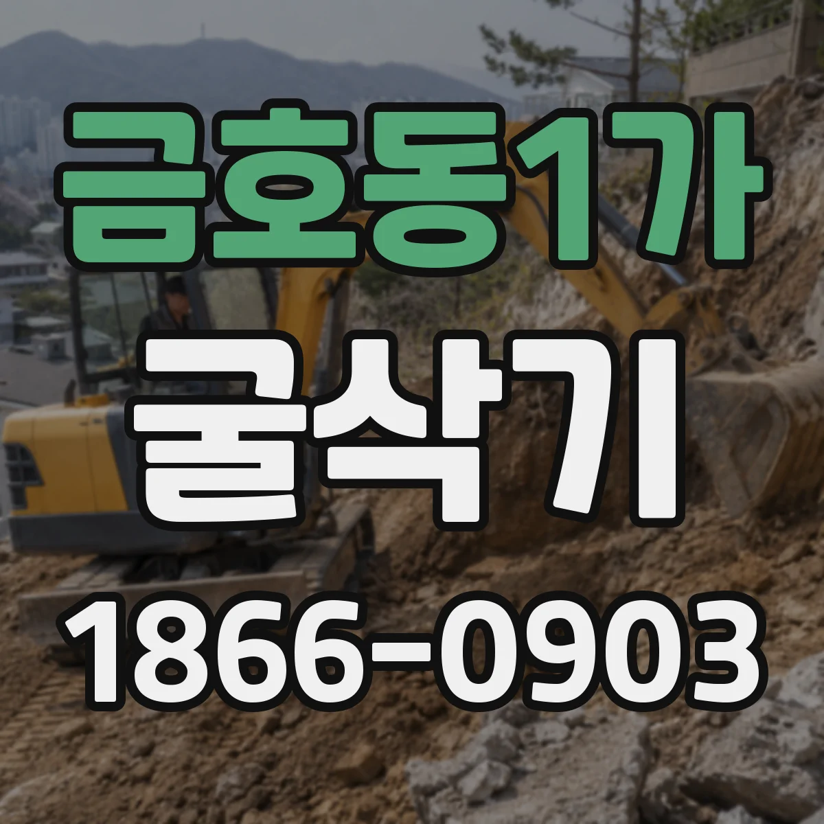금호동1가 굴삭기