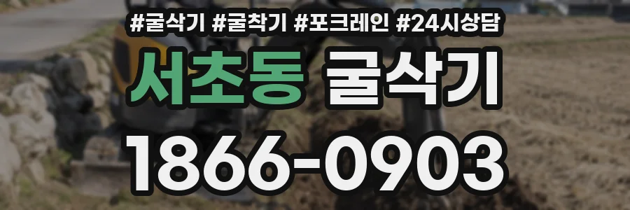 서초동 굴삭기