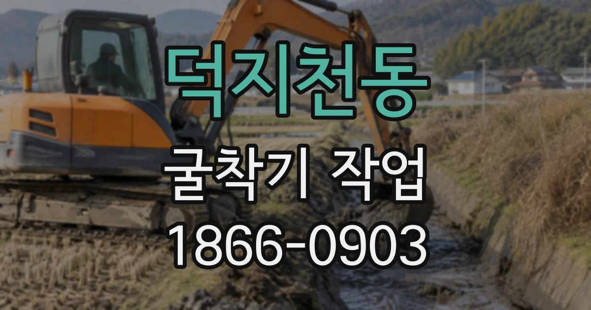 덕지천동 굴착기작업