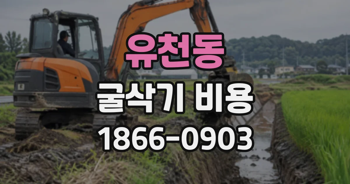 유천동 굴삭기비용