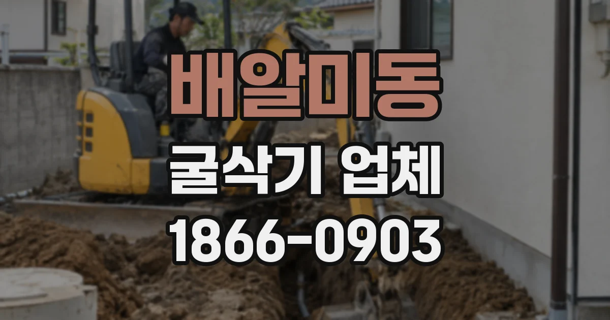 배알미동 굴삭기 업체