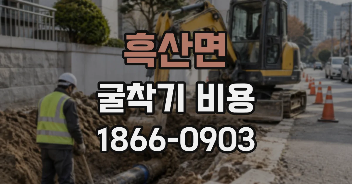 흑산면 굴착기비용