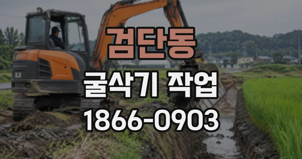 검단동 굴삭기작업