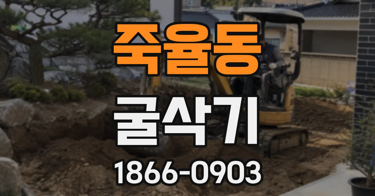 죽율동 굴삭기