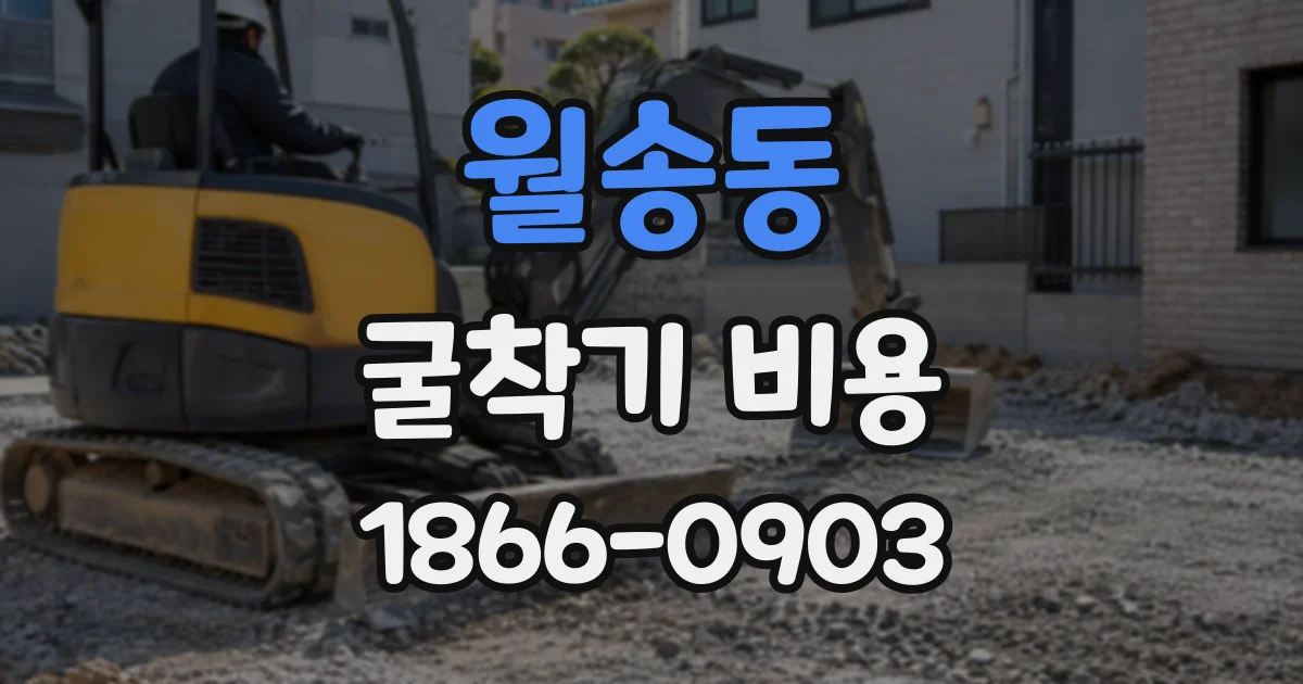 월송동 굴착기비용