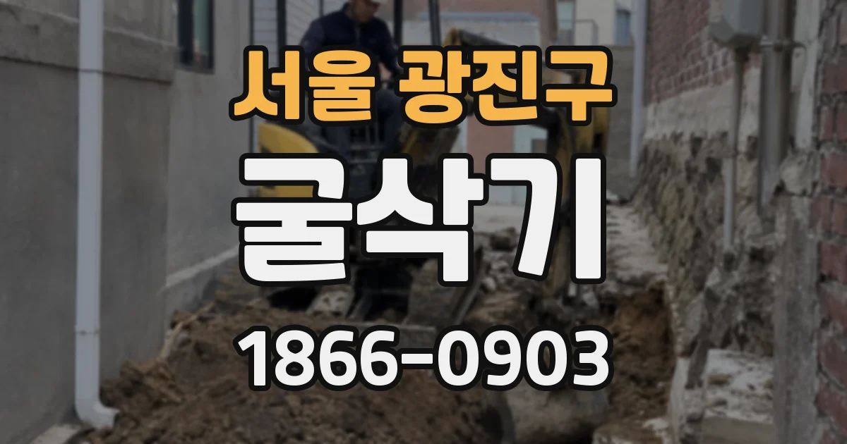 서울 광진구 굴삭기