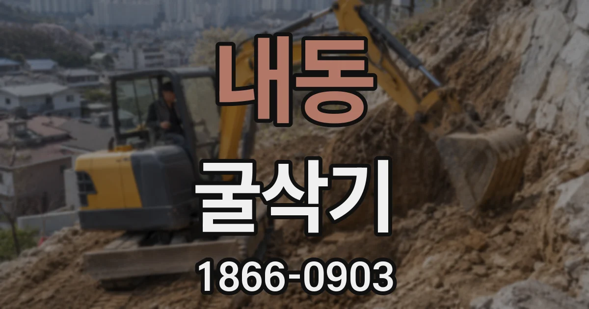 내동 굴삭기
